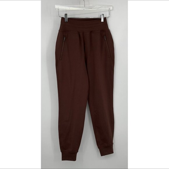 Spiritual Gangster warm core jogger pants chocolate brown active yoga new Small - Picture 2 of 6